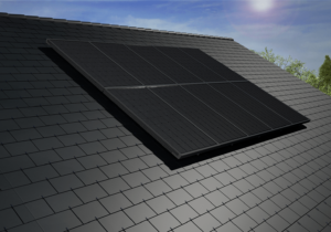 panneaux solaires sur un toit