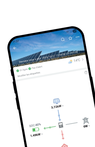 Application de pilotage solaire